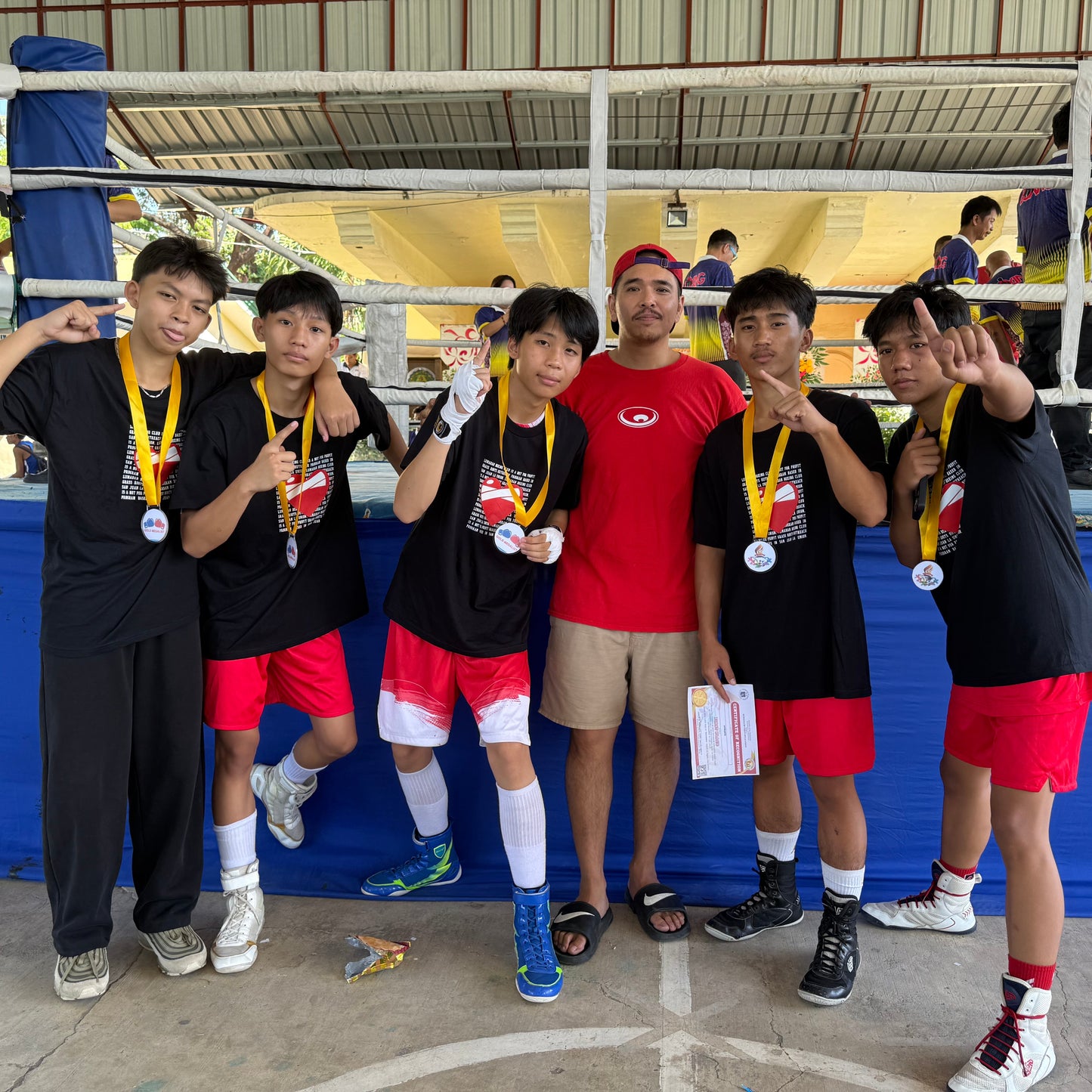Black Lumaban Boxing Club Heart Shirt