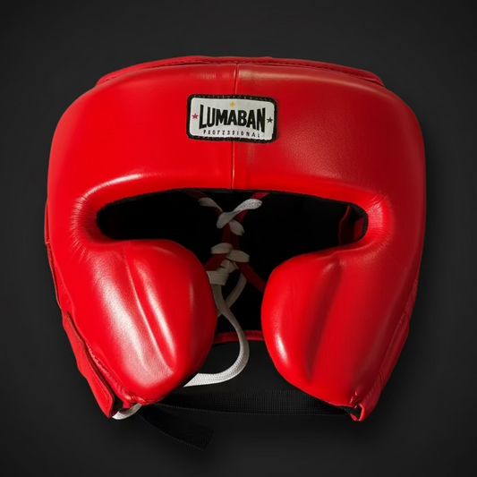 Red Cheek Guard Headgear