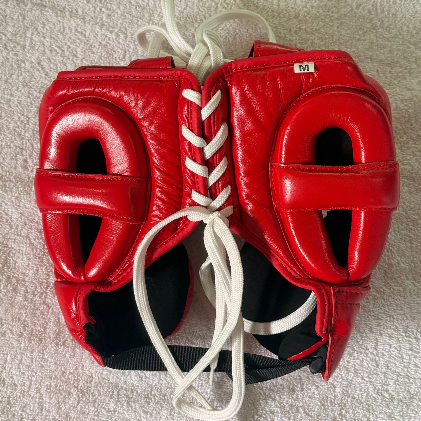 Red Cheek Guard Headgear