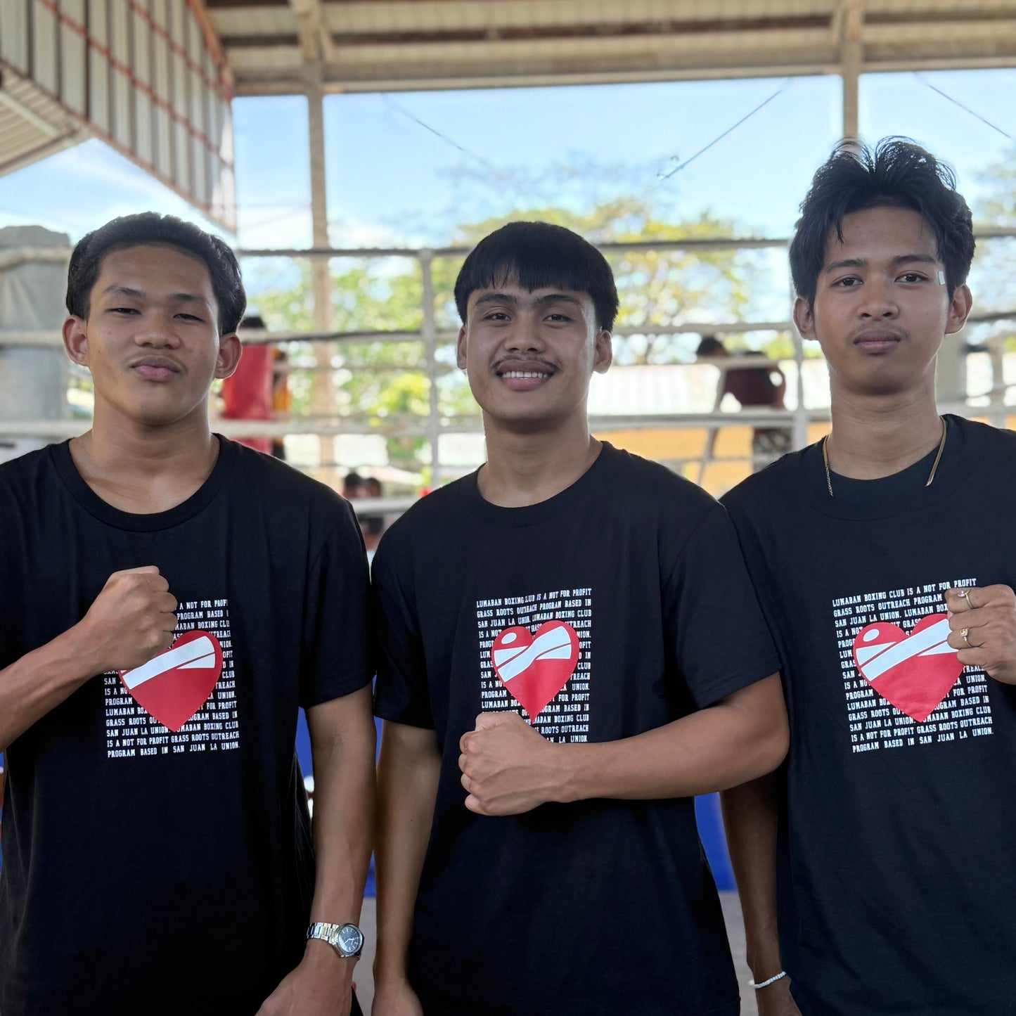 Black Lumaban Boxing Club Heart Shirt